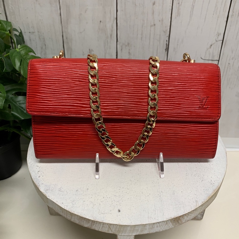 Louis Vuitton Epi Porte Feuille Minibag & Sarah Red Leather Wallet /P1404